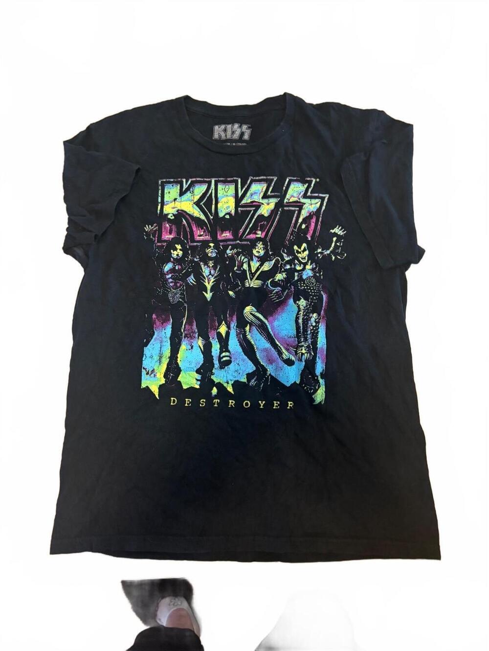 KISS Destroyer Graphic Band T-Shirt Black Rock Tee Size Mediu - Picture 2 of 3